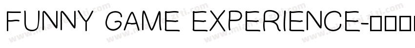 FUNNY GAME EXPERIENCE字体转换